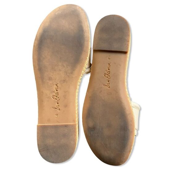 Sam Edelman PAULEENA ESPADRILLE SANDALS Ivory Woven Wedges shoes Revolve 10 - Picture 11 of 14